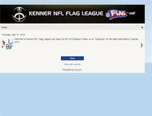 Tablet Screenshot of kennerflagleague.com